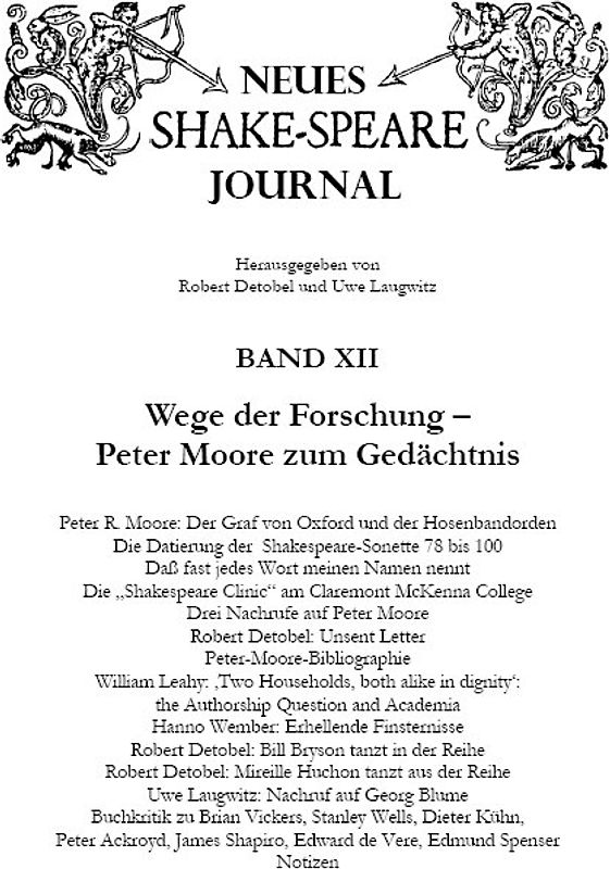 Wege der Forschung – Peter Moore zum Gedächtnis