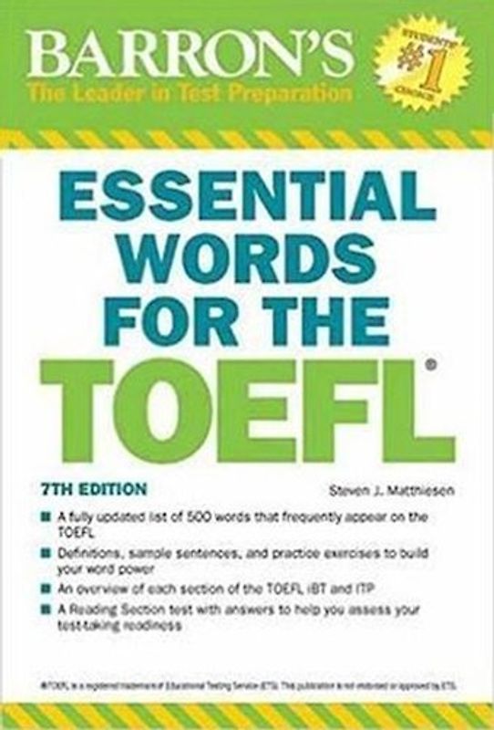 Essential Words for the TOEFL: Test of English As a Foreign Language (Barron's Test Prep)