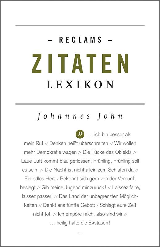 Reclams Zitaten-Lexikon