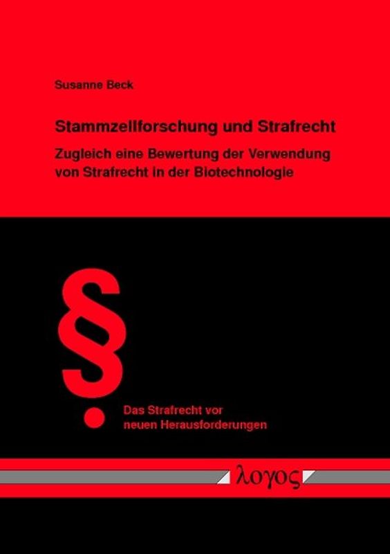 Stammzellforschung und Strafrecht