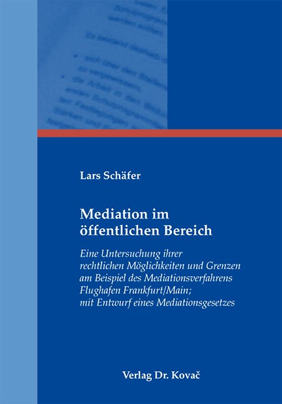 Mediation im öffentlichen Bereich