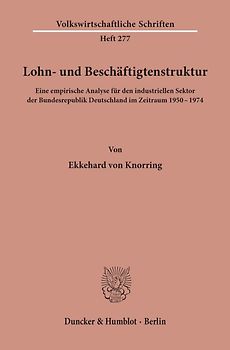 Lohn- und Beschäftigtenstruktur.