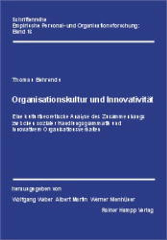 Organisationskultur und Innovativität