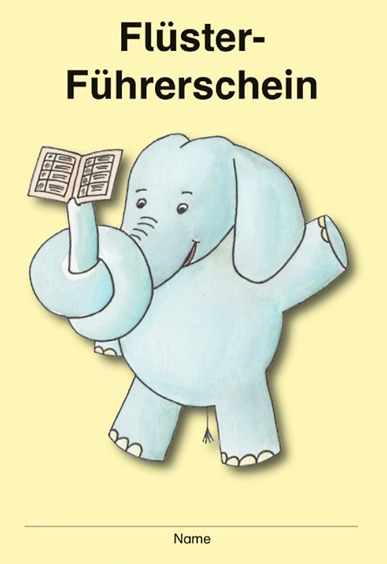 Der Flüster-Führerschein / 1.-4. Klasse - 8 Karten mit je 4 Führerscheinen