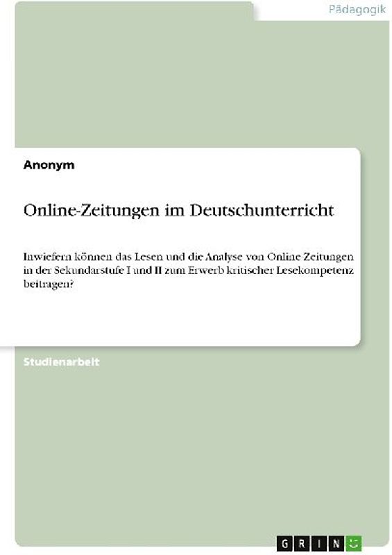 Online-Zeitungen im Deutschunterricht