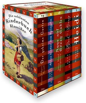 Die schönsten Kinderbuchklassiker (Frances Hodgson Burnett, Der geheime Garten - Lewis Carroll, Alice hinter den Spiegeln - Lucy Maud Montgomery, Anne auf Green Gables - Anna Sewell, Black Beauty - Johanna Spyri, Heidi) (5 Bände im Schuber)