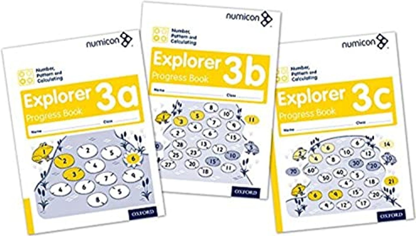 Numicon: Number, Pattern and Calculating 3 Explorer Progress Books ABC (Mixed pack)