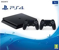 Sony Playstation 4 slim 1 TB [incl. 2 manettes Wireless ] noir