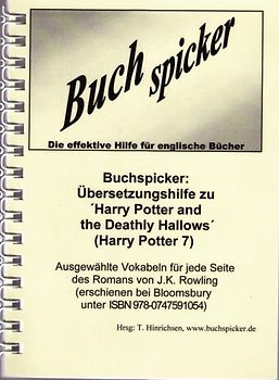 Buchspicker: Übersetzungshilfe zu "Harry Potter and the Deathly Hallows" (Harry Potter 7)