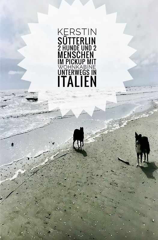 2 Hunde und 2 Menschen im Pickup mit Wohnkabine unterwegs in Italien