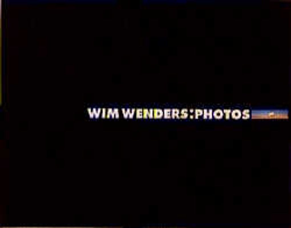 Wim Wenders: Photos