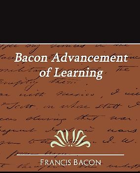 Bacon Advancement of Learning