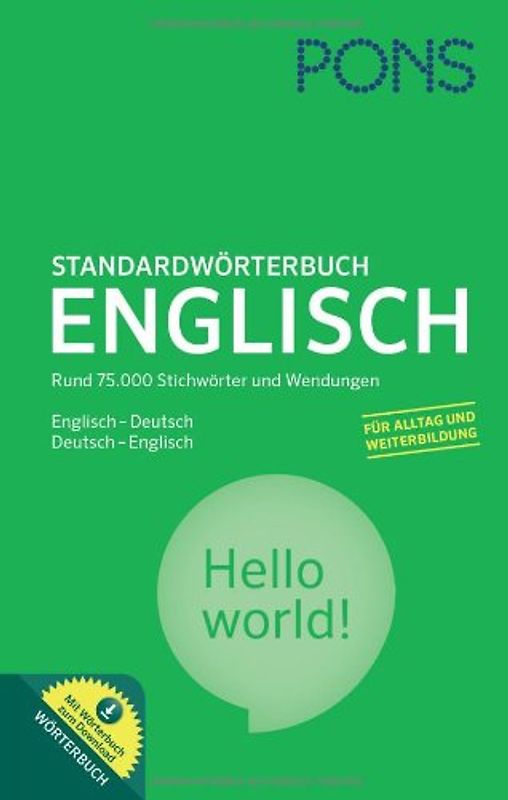 PONS Standardwörterbuch Englisch
