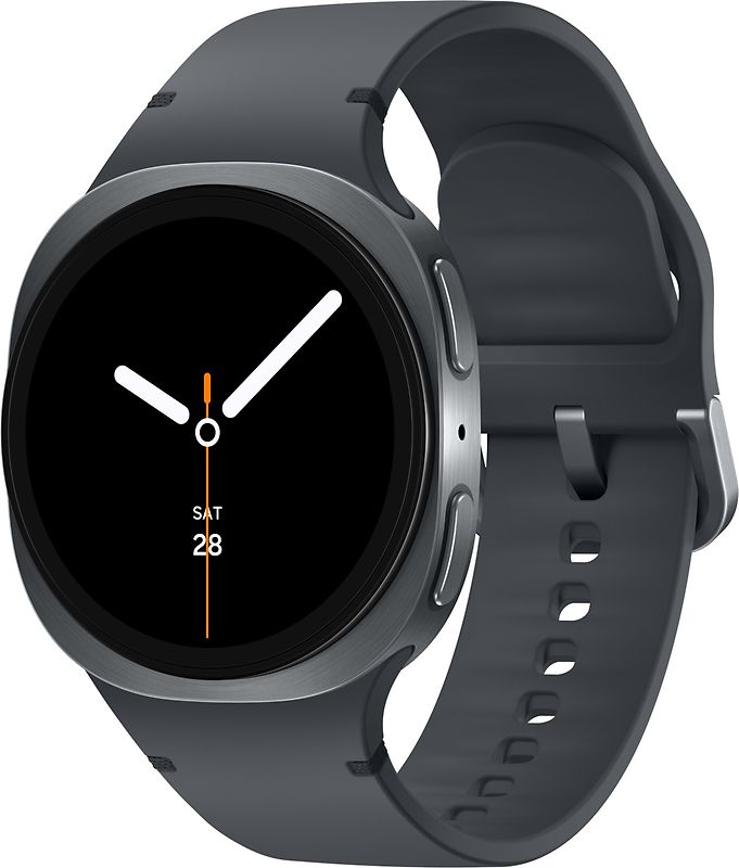 Samsung Galaxy Watch8 44 mm Boîtier aluminium graphite sur Sport en silicone S/M graphite [Wi-Fi]