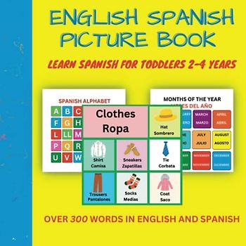 Learn Spanish for Toddlers 2-4 Years: English to Spanish for Kids | Spanish and English words |