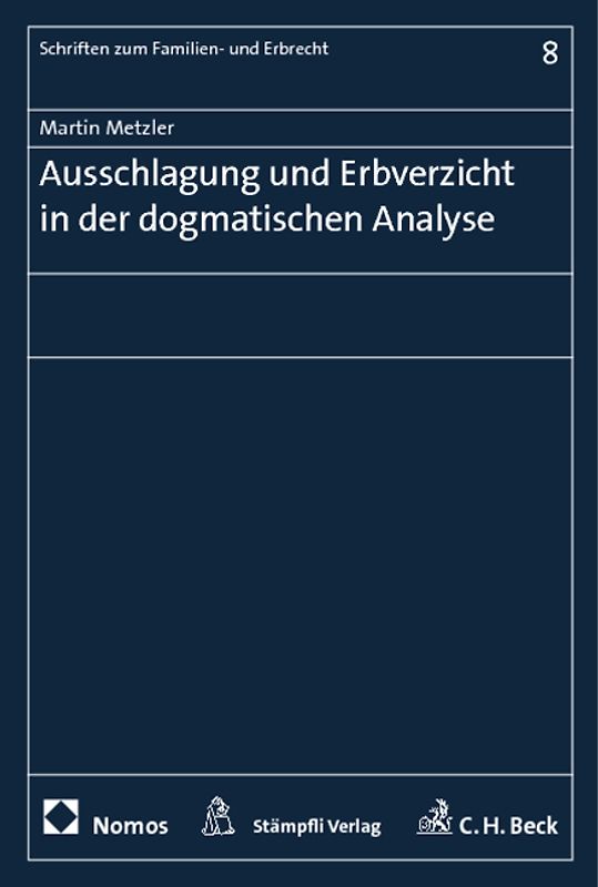 Ausschlagung und Erbverzicht in der dogmatischen Analyse