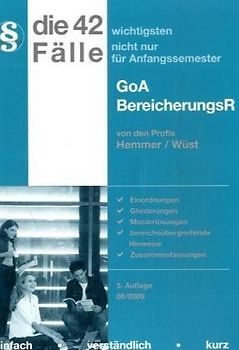 Die 42 wichtigsten Fälle Bereicherungsrecht