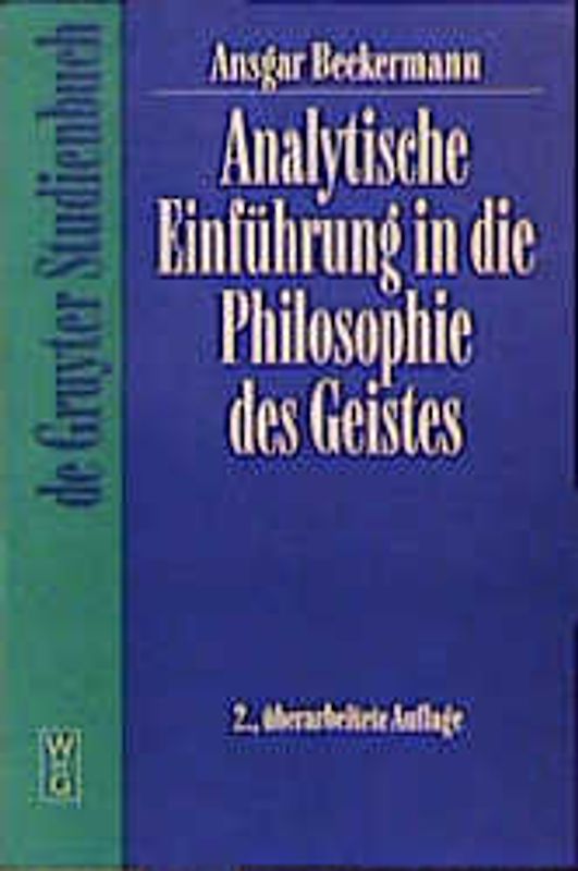 Analytische Einführung in die Philosophie des Geistes