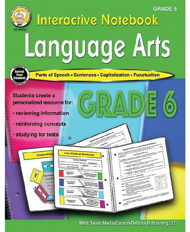 Interactive Notebook: Language Arts Resource Book, Grade 6