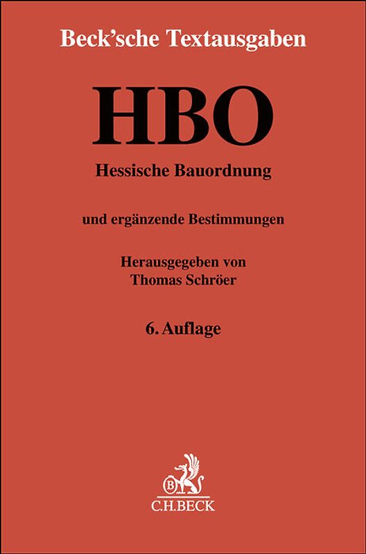 Hessische Bauordnung. HBO