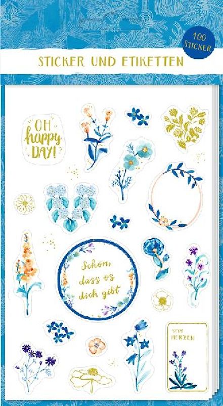 Sticker und Etiketten - Stickerbogen mit 100 Stickern