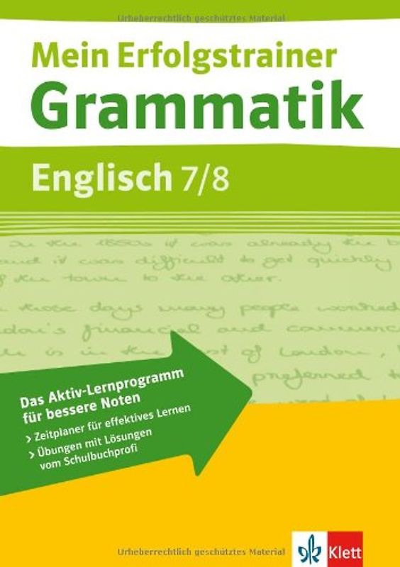 Mein Erfolgstrainer Grammatik Englisch 7/8
