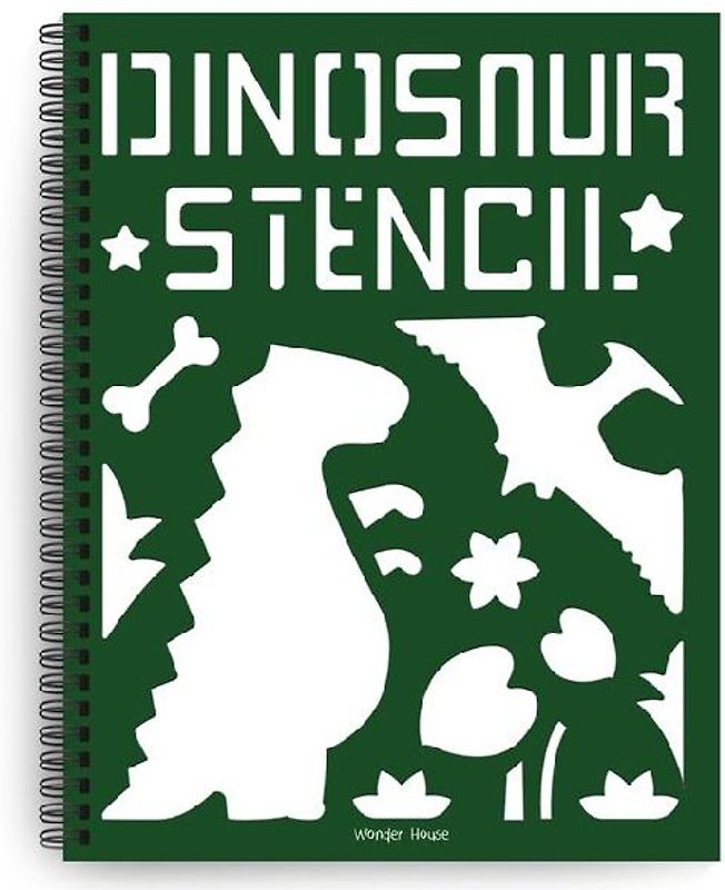 Stencil Book: Dinosaur