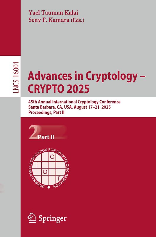 Advances in Cryptology – CRYPTO 2025