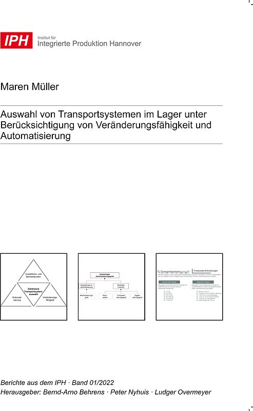 Auswahl von Transportsystemen im Lager unter Berücksichtigung von Veränderungsfähigkeit und Automatisierung