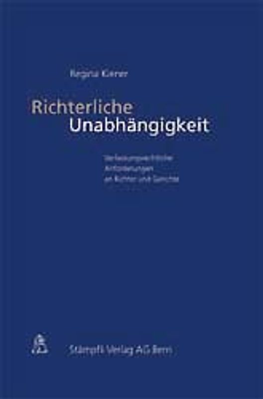 Richterliche Unabhängigkeit