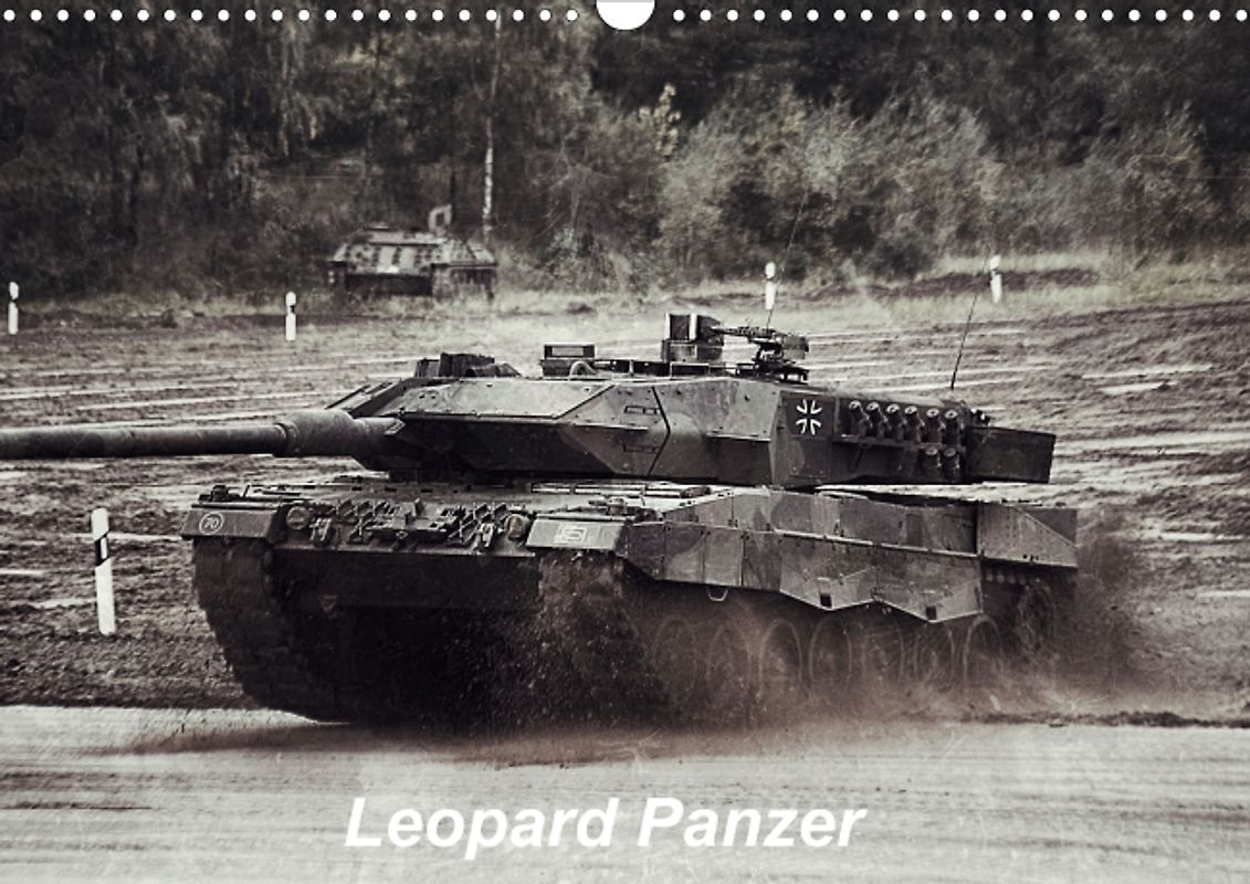 Leopard Panzer bei der ILÜ in Munster (Posterbuch DIN A3 quer)