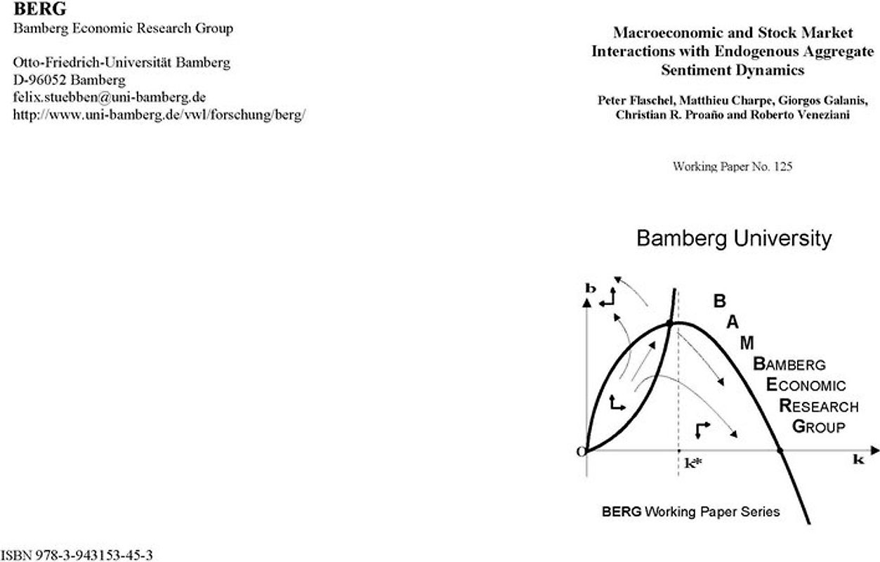 Macroeconomic and Stock Market Interactions with Endogenous Aggregate Sentiment Dynamics