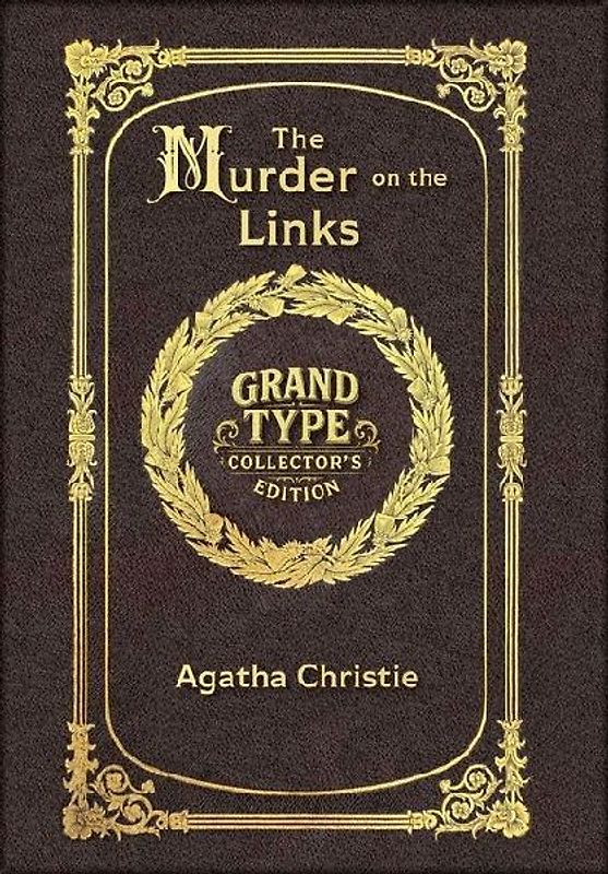 Large Print - The Murder on the Links - Grand Type Collector's Edition - Matte Hardcover with Dust Jacket