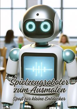 Spielzeugroboter zum Ausmalen