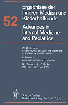 Ergebnisse der Inneren Medizin und Kinderheilkunde / Advances in Internal Medicine and Pediatrics