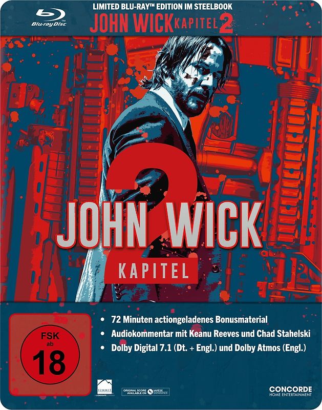John Wick: Kapitel 2 [Limited Steelbook Edition] Blu-ray Disc