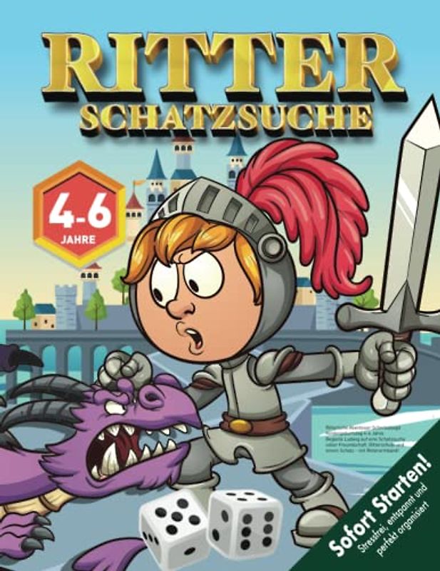 Ritterliche Abenteuer Schnitzeljagd Kindergeburtstag 4-6 Jahre: Begleite Ludwig auf eine Schatzsuche voller Freundschaft, Ritterschule und einem Schatz - mit Ritterarmband! (Bravo Schatzsuche)