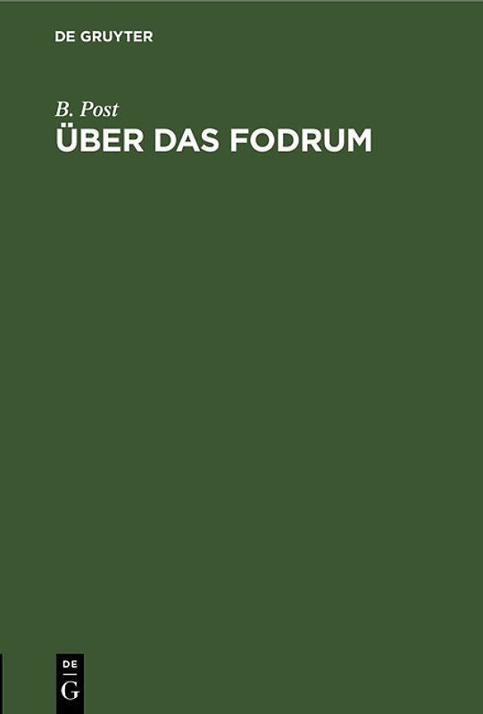 Über das Fodrum