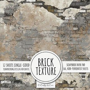 Brick Texture Scrapbook Paper Pad