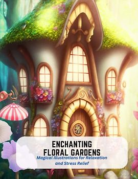 Enchanting Floral Gardens: Magical Illustrations for Relaxation and Stress Relief