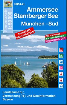 UK50-41 Ammersee, Starnberger See, München-Süd