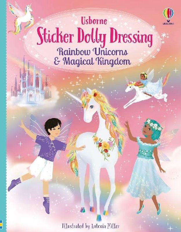Sticker Dolly Dressing Rainbow Unicorns and Magical Kingdom