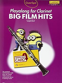 Guest Spot: Big Film Hits Playalong for Clarinet (Book/Download Card) - collectif
