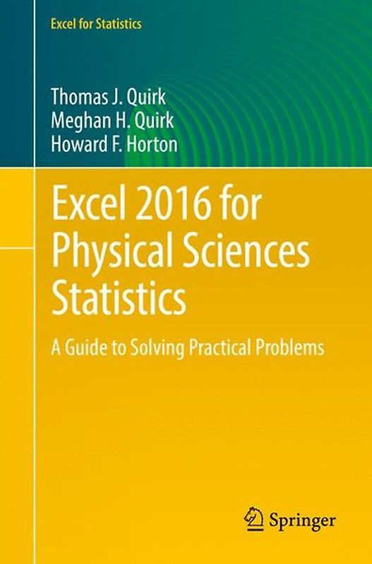 Excel 2016 for Physical Sciences Statistics