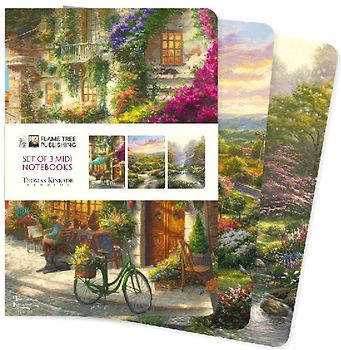 Thomas Kinkade Set of 3 MIDI Notebooks