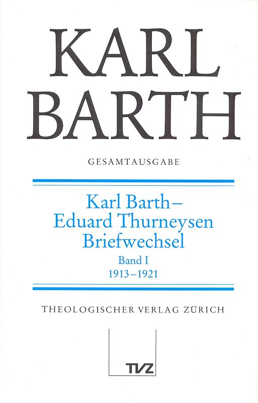 Karl Barth Gesamtausgabe
