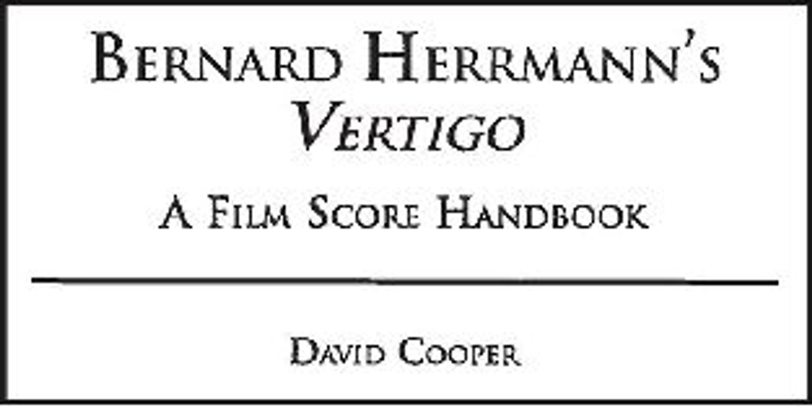 Bernard Herrmann's Vertigo