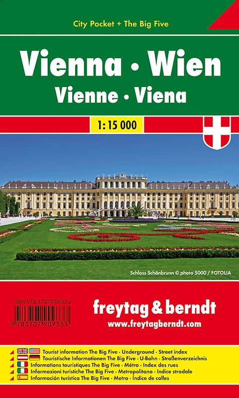 Wien, Stadtplan 1:15.000, City Pocket + The Big Five