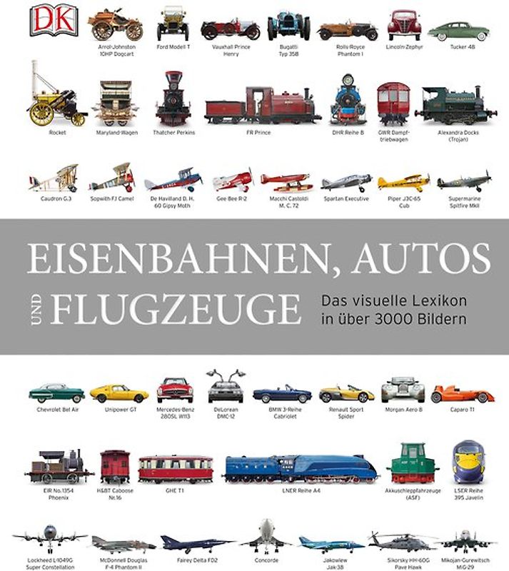 Eisenbahnen, Autos und Flugzeuge