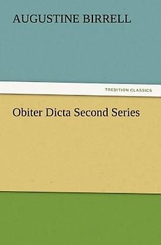 Obiter Dicta Second Series